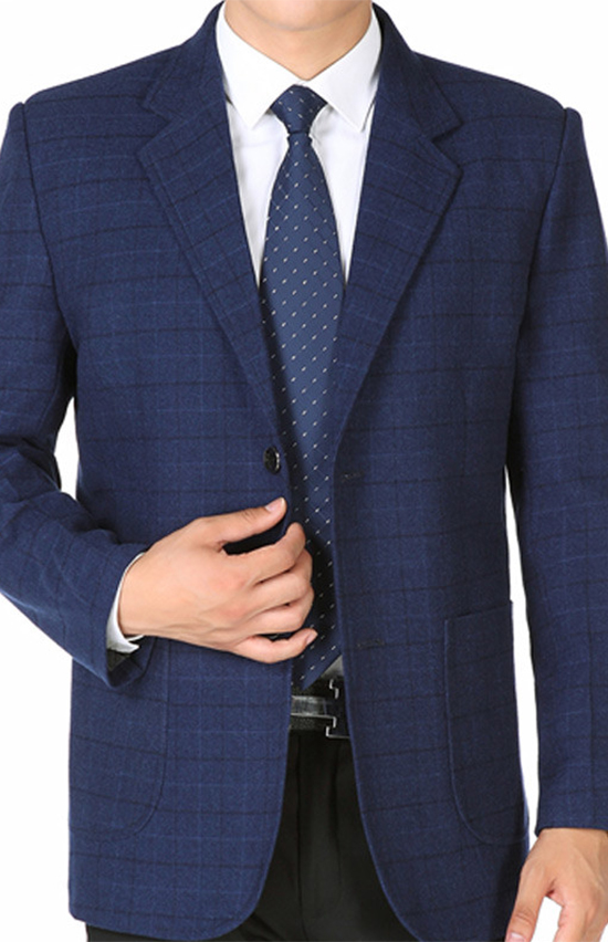 男款格子西装